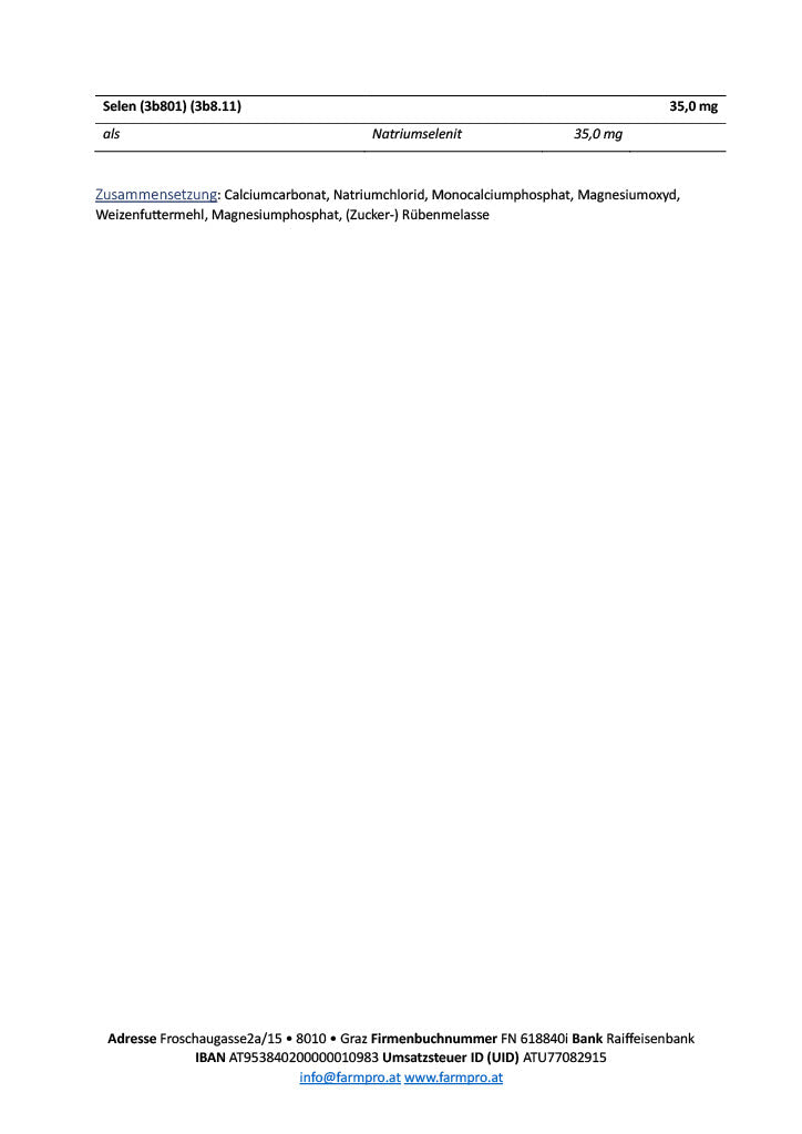 Farmpro Jungvieh - Mineralfutter für Rinder