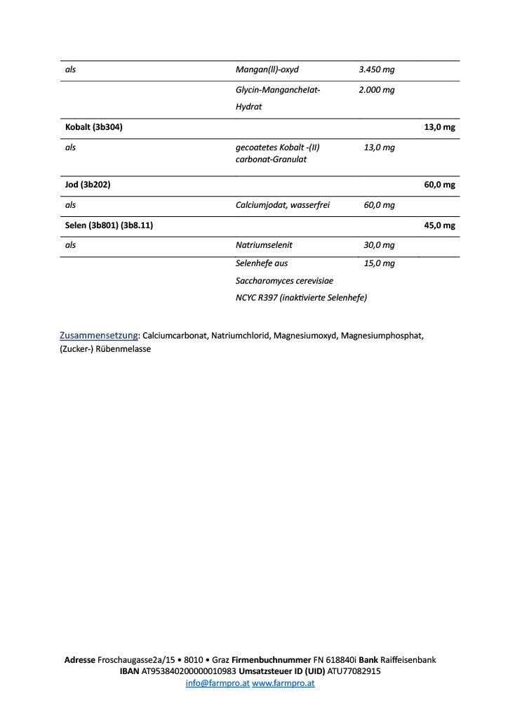 Farmpro Deluxe - Mineralfutter für Rinder